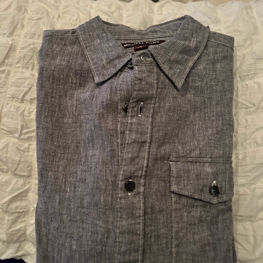 Michael Kors men’s casual long sleeve shirt
